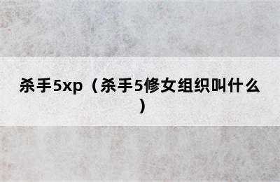 杀手5xp（杀手5修女组织叫什么）