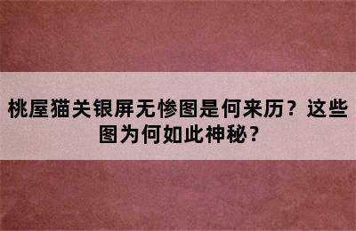 桃屋猫关银屏无惨图是何来历？这些图为何如此神秘？