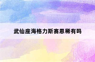 武仙座海格力斯赛恩稀有吗