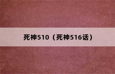 死神510（死神516话）