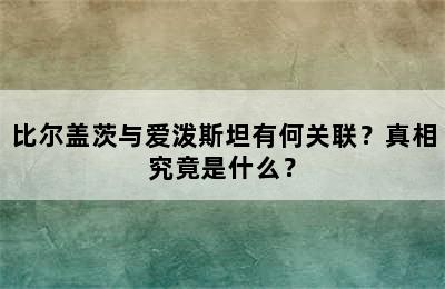 比尔盖茨与爱泼斯坦有何关联？真相究竟是什么？