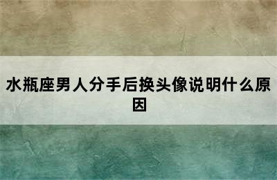 水瓶座男人分手后换头像说明什么原因