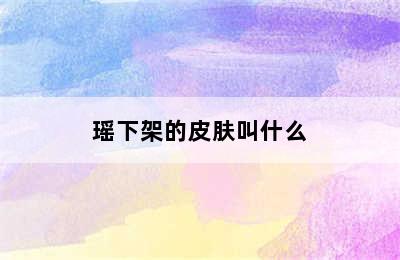 瑶下架的皮肤叫什么