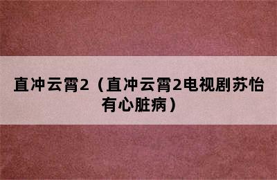 直冲云霄2（直冲云霄2电视剧苏怡有心脏病）