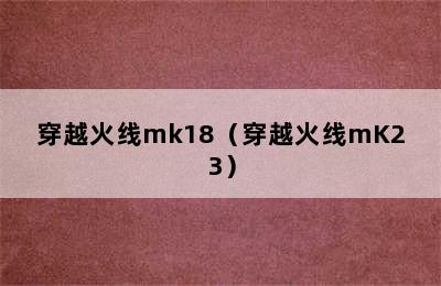 穿越火线mk18（穿越火线mK23）