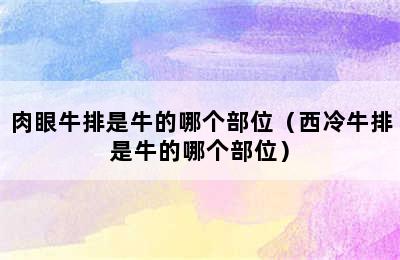 肉眼牛排是牛的哪个部位（西冷牛排是牛的哪个部位）