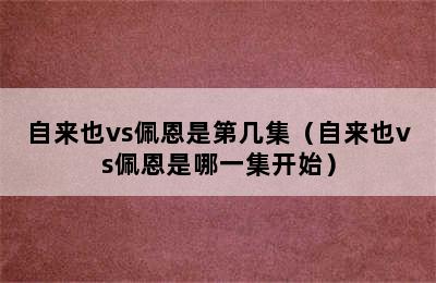 自来也vs佩恩是第几集（自来也vs佩恩是哪一集开始）