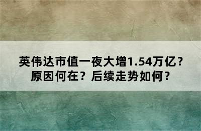 英伟达市值一夜大增1.54万亿？原因何在？后续走势如何？
