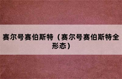 赛尔号赛伯斯特（赛尔号赛伯斯特全形态）