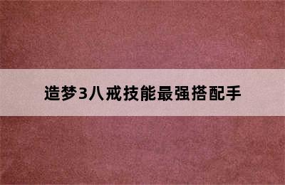 造梦3八戒技能最强搭配手