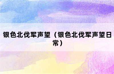 银色北伐军声望（银色北伐军声望日常）