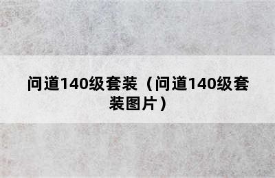 问道140级套装（问道140级套装图片）