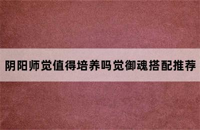 阴阳师觉值得培养吗觉御魂搭配推荐