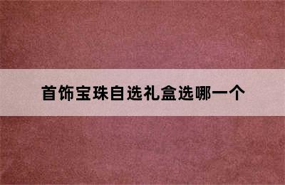 首饰宝珠自选礼盒选哪一个